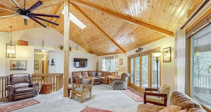 Deck + Game Room: Secluded Cabin Near Lake Cascade