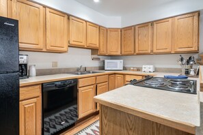 Condo, 2 Bedrooms | Private kitchen - Riverside Condos D02 2 Bedroom Condo (Telluride)