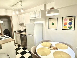 Fridge, ice maker - Stylish Condo by Convention Center, Dog-Friendly (Seattle)