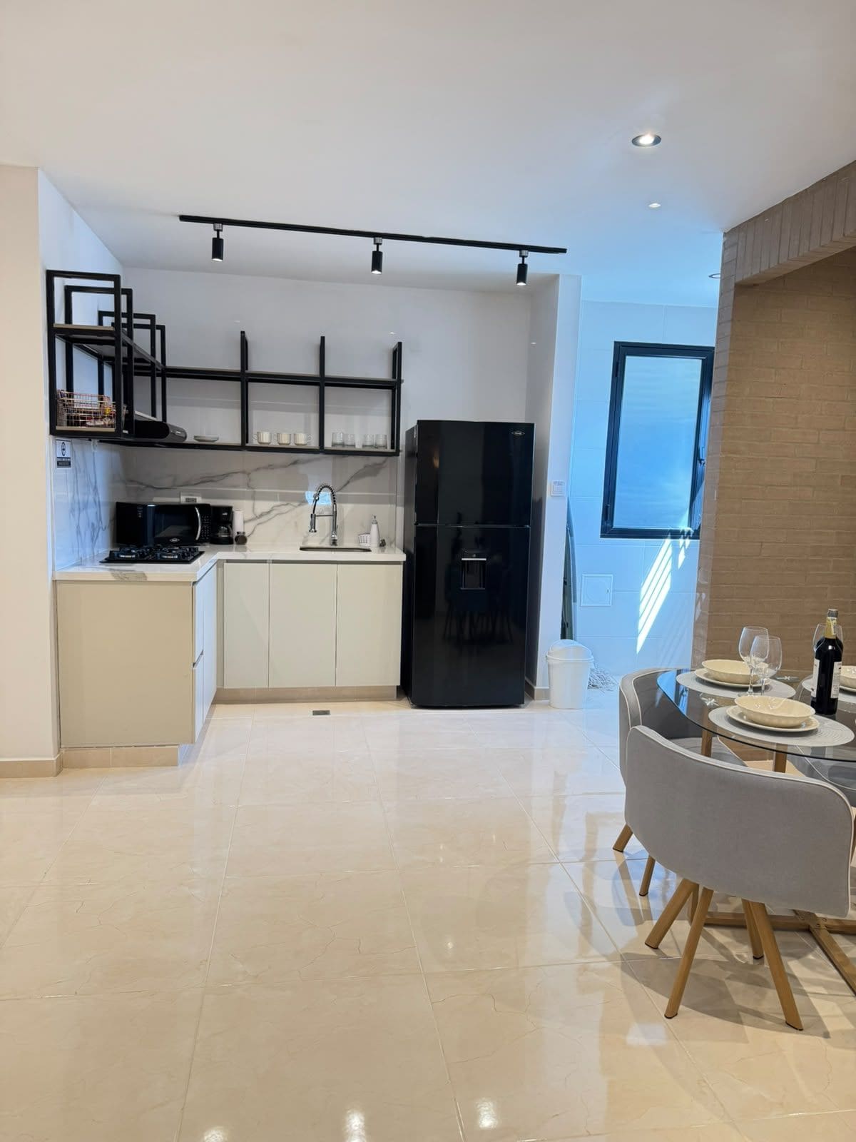 Deluxe Apartment, Balcony | Private kitchen | Full-size fridge, microwave, stovetop, cookware/dishes/utensils