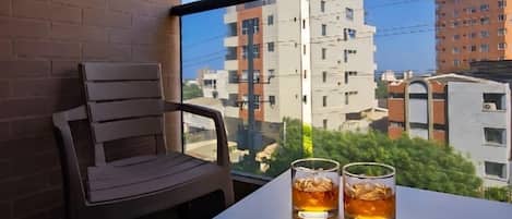 Deluxe Apartment, Balcony, City View | Terrace/patio