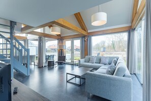 TV, fireplace - Zonnedorp 19 Modern holiday home Renesse | Beach within walking distance (Renesse)
