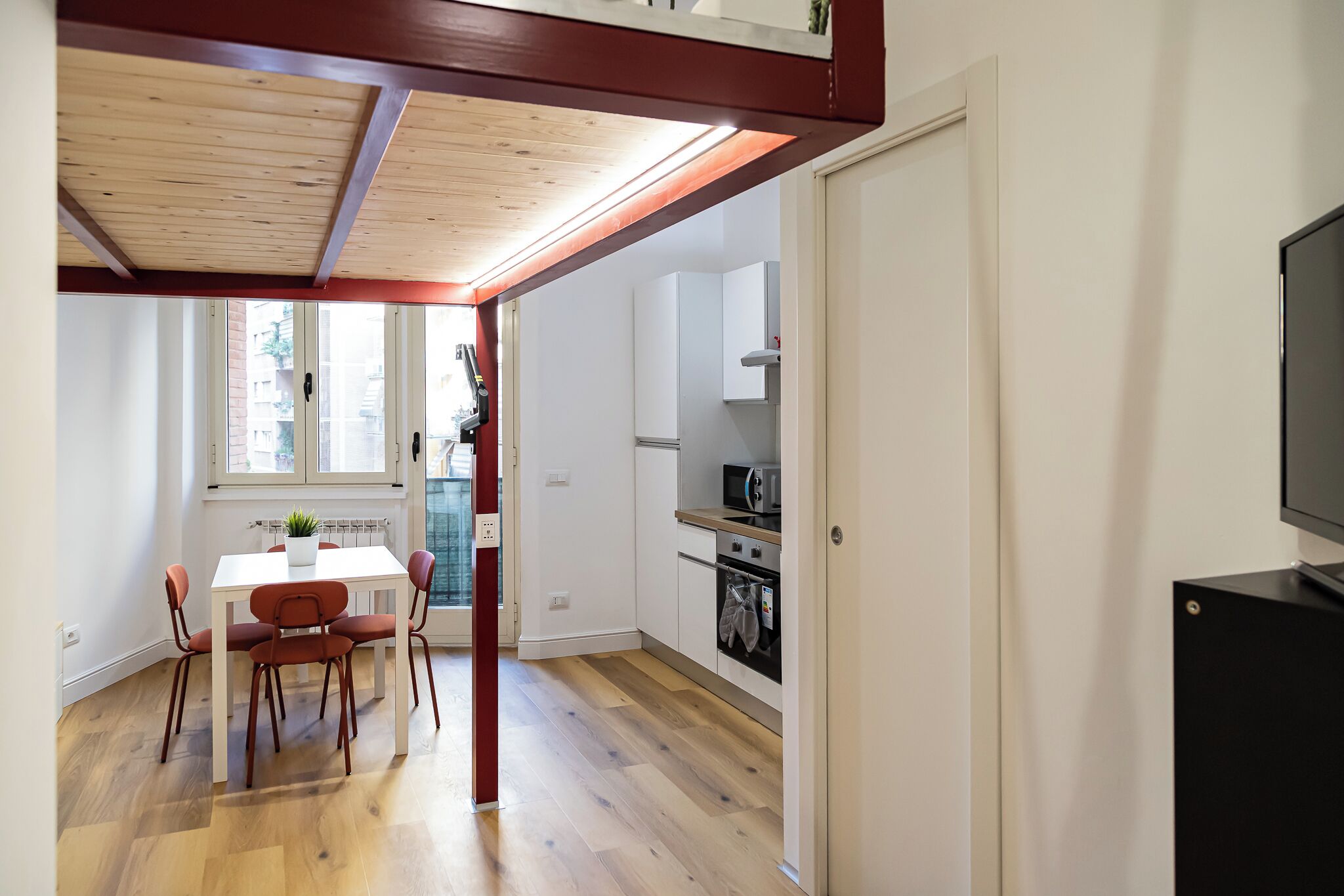 Comfort-Apartment, Stadtblick | Speisen