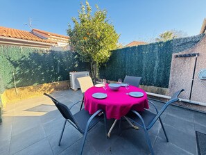 Outdoor dining - Cozy house with AC and parking - 6 guests (Argelès-sur-Mer)