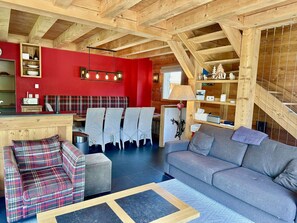 TV - Cozy chalet, parking - 12 guests (Valloire)
