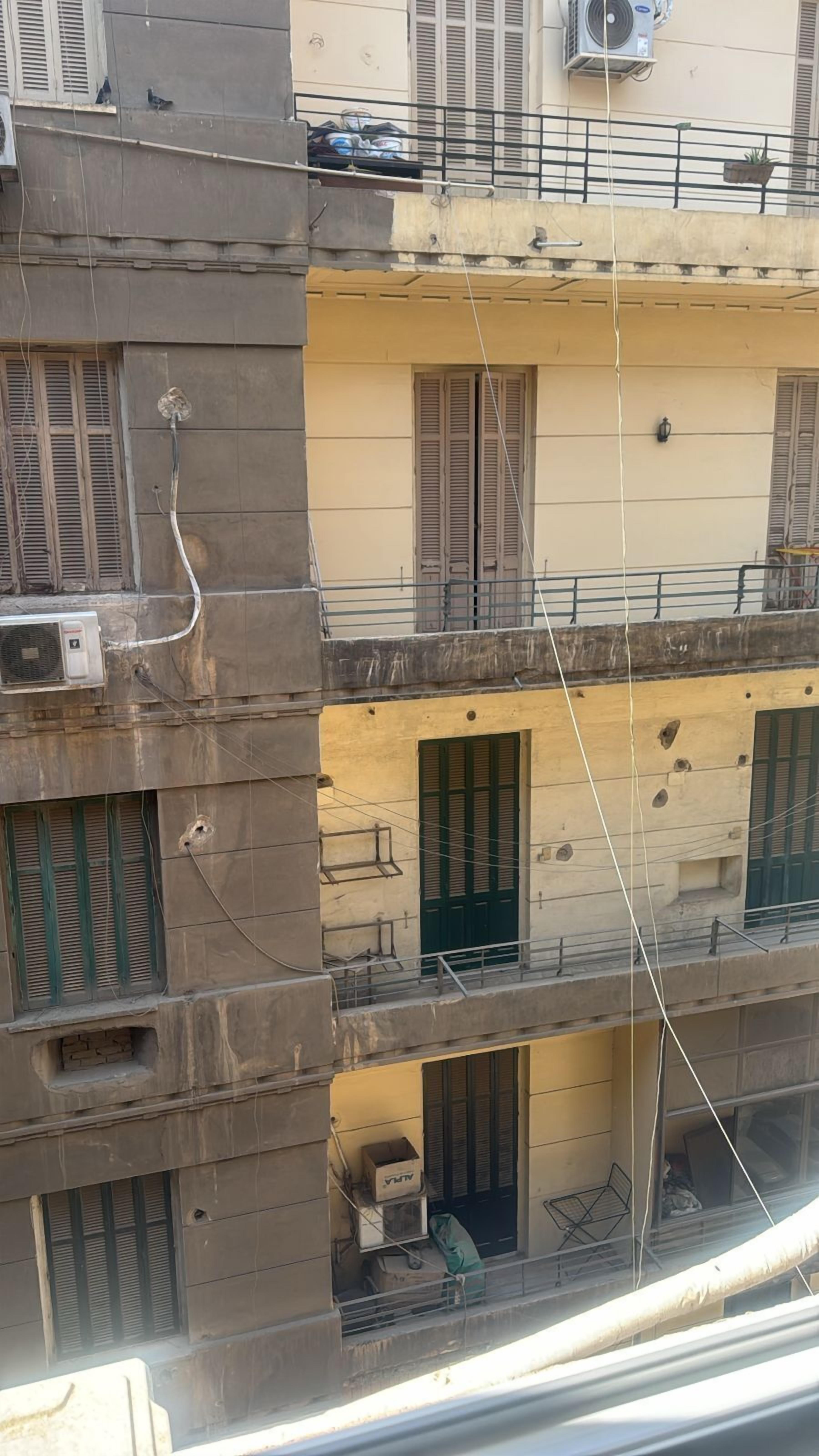 Vue sur la ville depuis l’hébergement