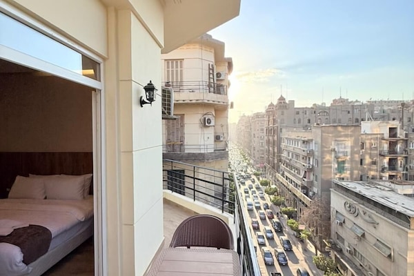 Deluxe Double Room, Balcony, City View | Terrace/patio