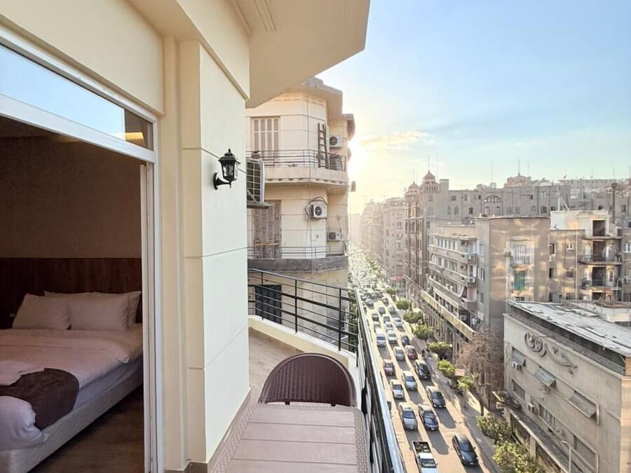 Deluxe Double Room, Balcony, City View | Terrace/patio