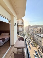 Deluxe Double Room, Balcony, City View | Terrace/patio