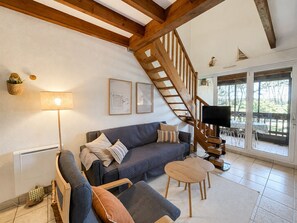 TV - Apartment, pets allowed - Pool and lake view (Soustons)