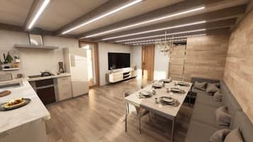 Leilighet – comfort, fjellutsikt | Spiseområde