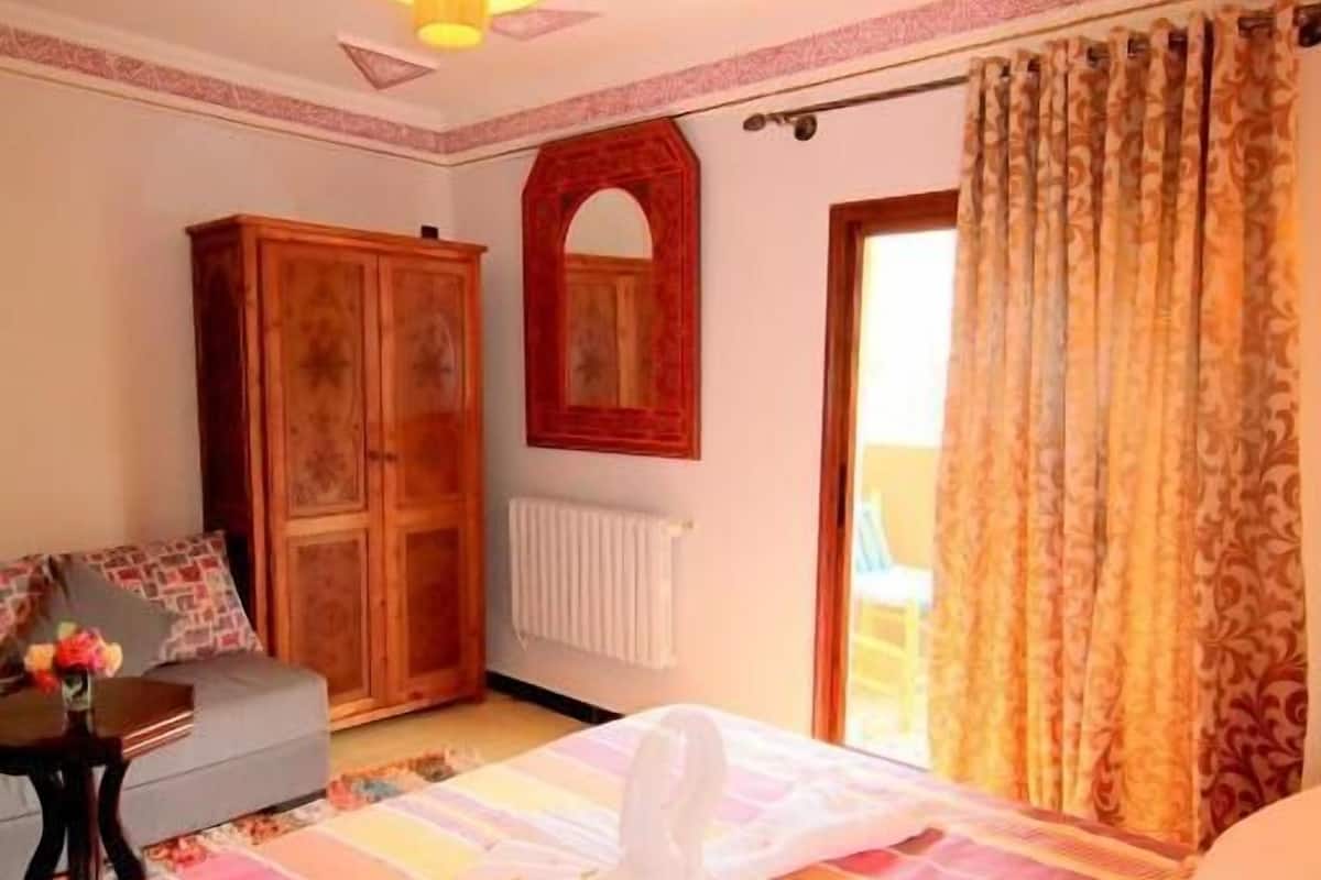 华丽双人房或双床房, 阳台, 花园景观