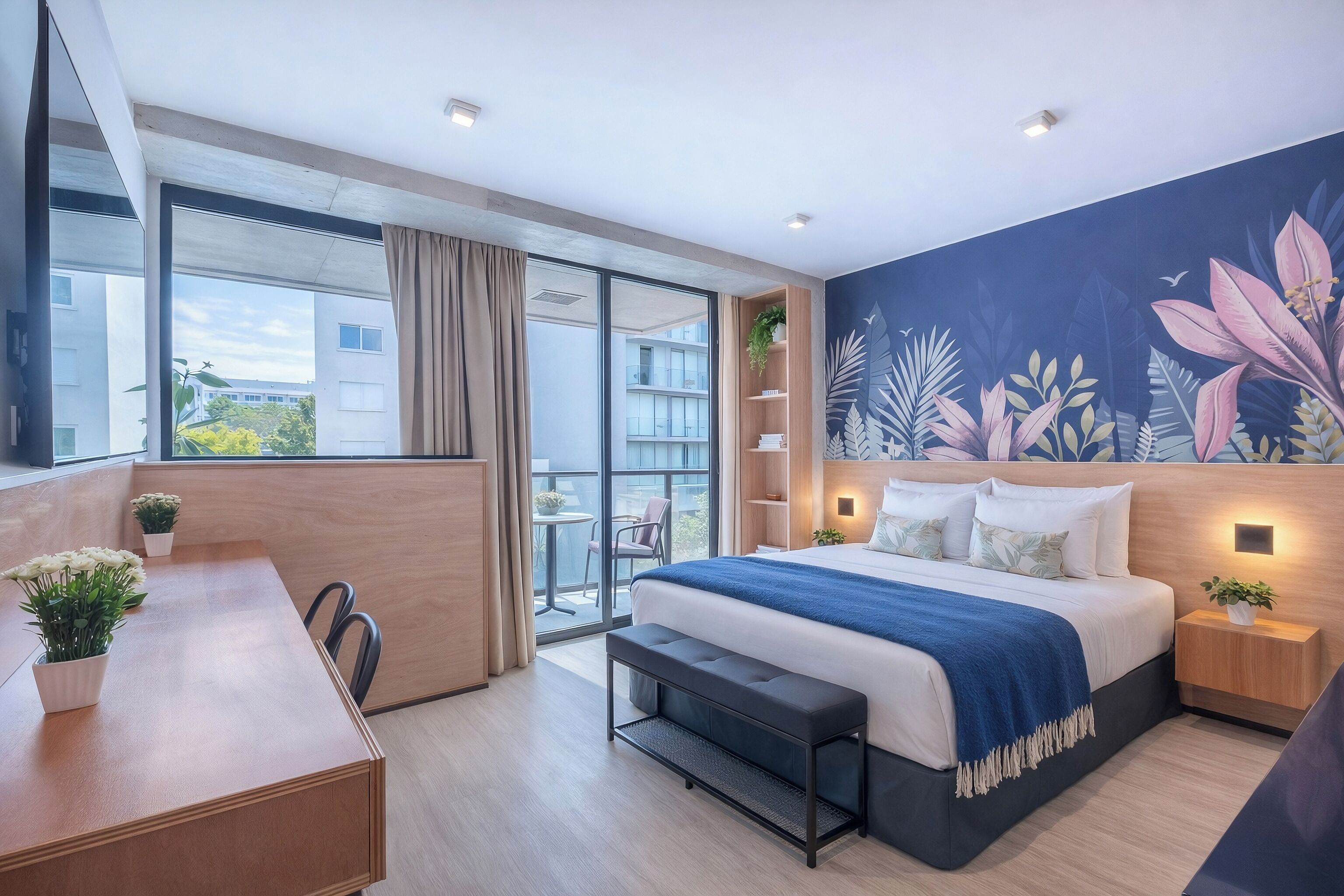 Deluxe-Studio, Balkon, Stadtblick