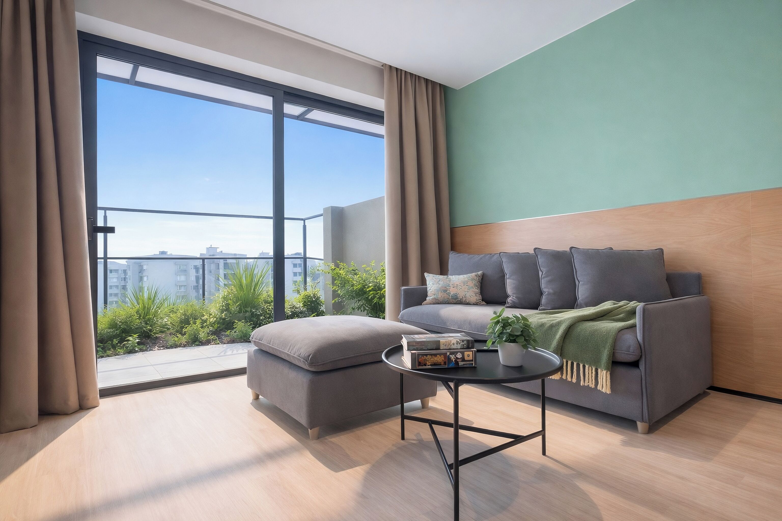 Apartment | Living area | 48-inch Smart TV with digital channels, Netflix, streaming services