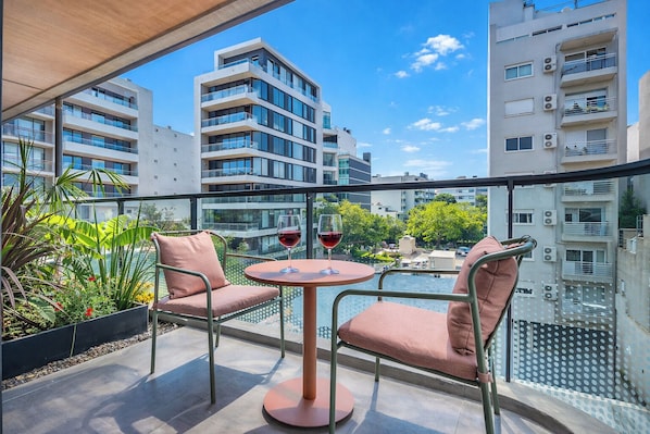 Deluxe-Studio, Balkon, Stadtblick | Ausblick vom Zimmer