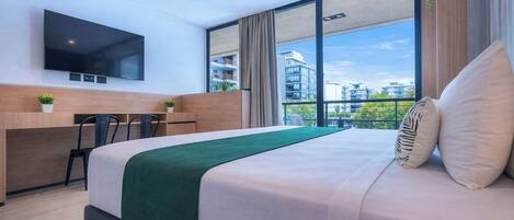 Deluxe-Studio, Balkon, Stadtblick