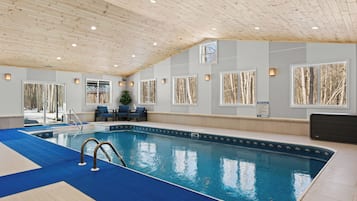 Indoor pool, a heated pool