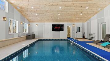 Indoor pool, a heated pool