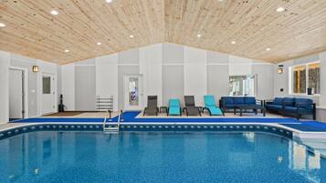 Indoor pool, a heated pool
