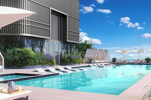 Pool - Downtown Miami Studio with Premium Amenities (Miami)