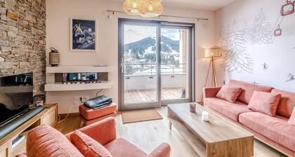 Les Gets - Nid du Chéry, ski à pied & vue panoramique