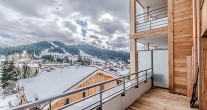 Les Gets - Nid du Chéry, ski à pied & vue panoramique