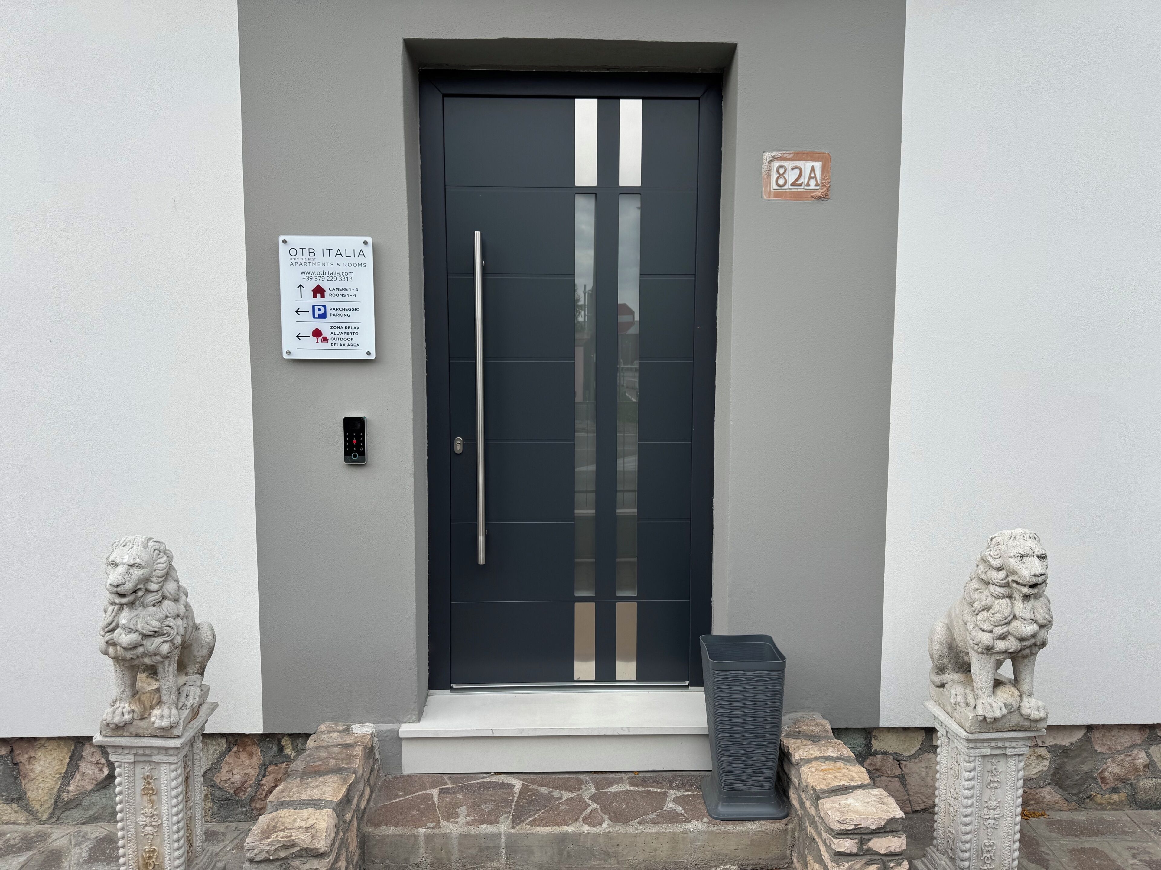 Facciata della struttura