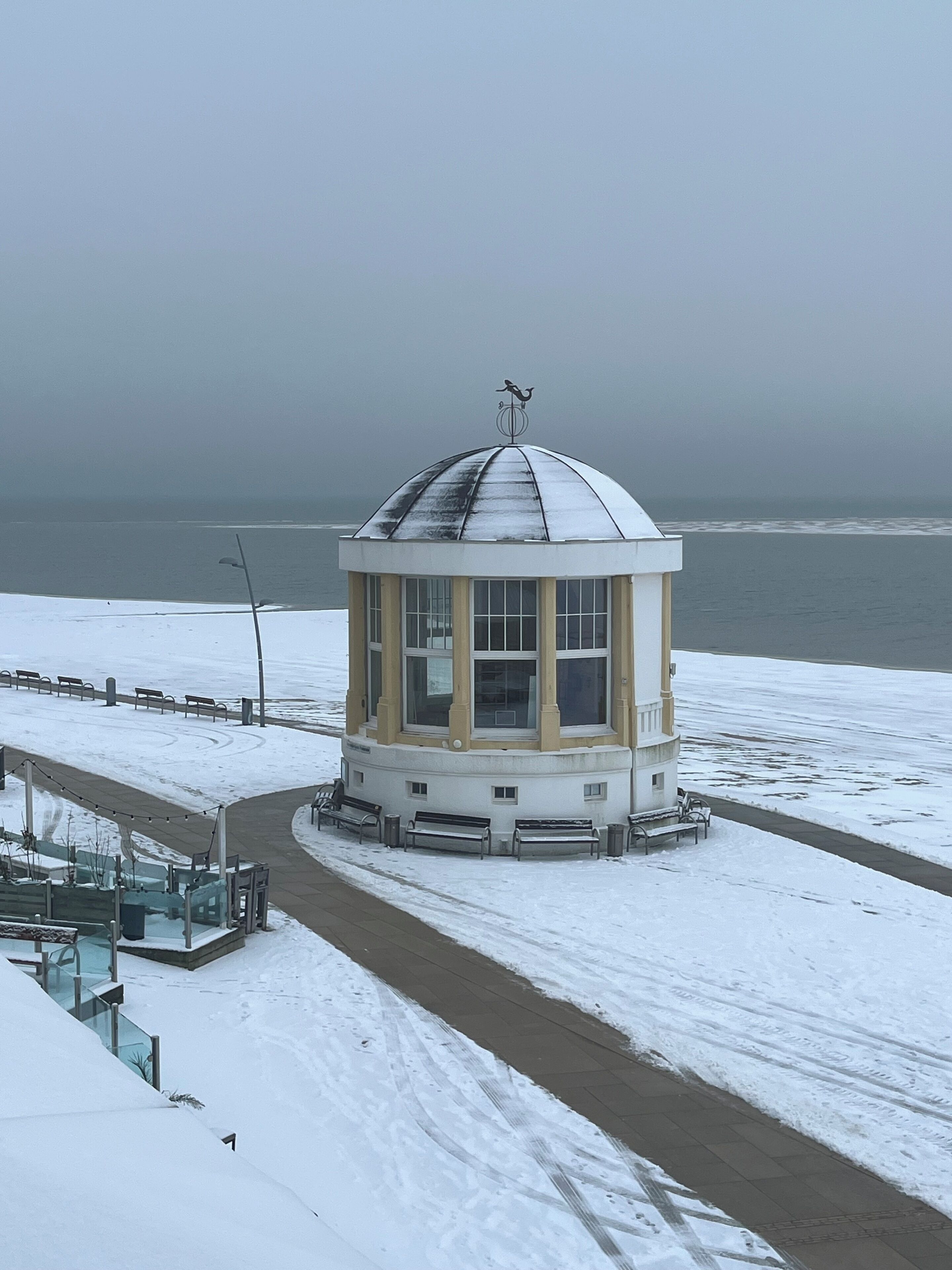 Musikpavillon im Winter