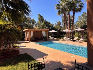 Outdoor pool, a heated pool -  villa bidouane luxury (marrakesh)