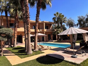 Outdoor pool, a heated pool -  villa bidouane luxury (marrakesh)