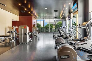 Fitness facility - Steps to Beach Studio, Balcony, Pool & Gym Access! (Hallandale Beach)