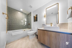 Condo, Balcony, City View | Bathroom - Downtown 1-BD Condo With City Views (Miami)