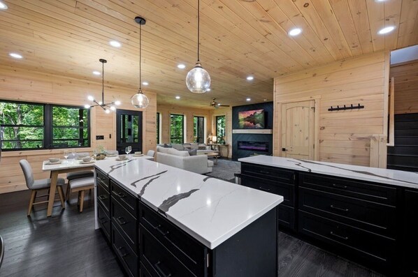 Interior - Private Mountain Lodge - Glow Pool + Mountain Views + Game Rooms (Sevierville)