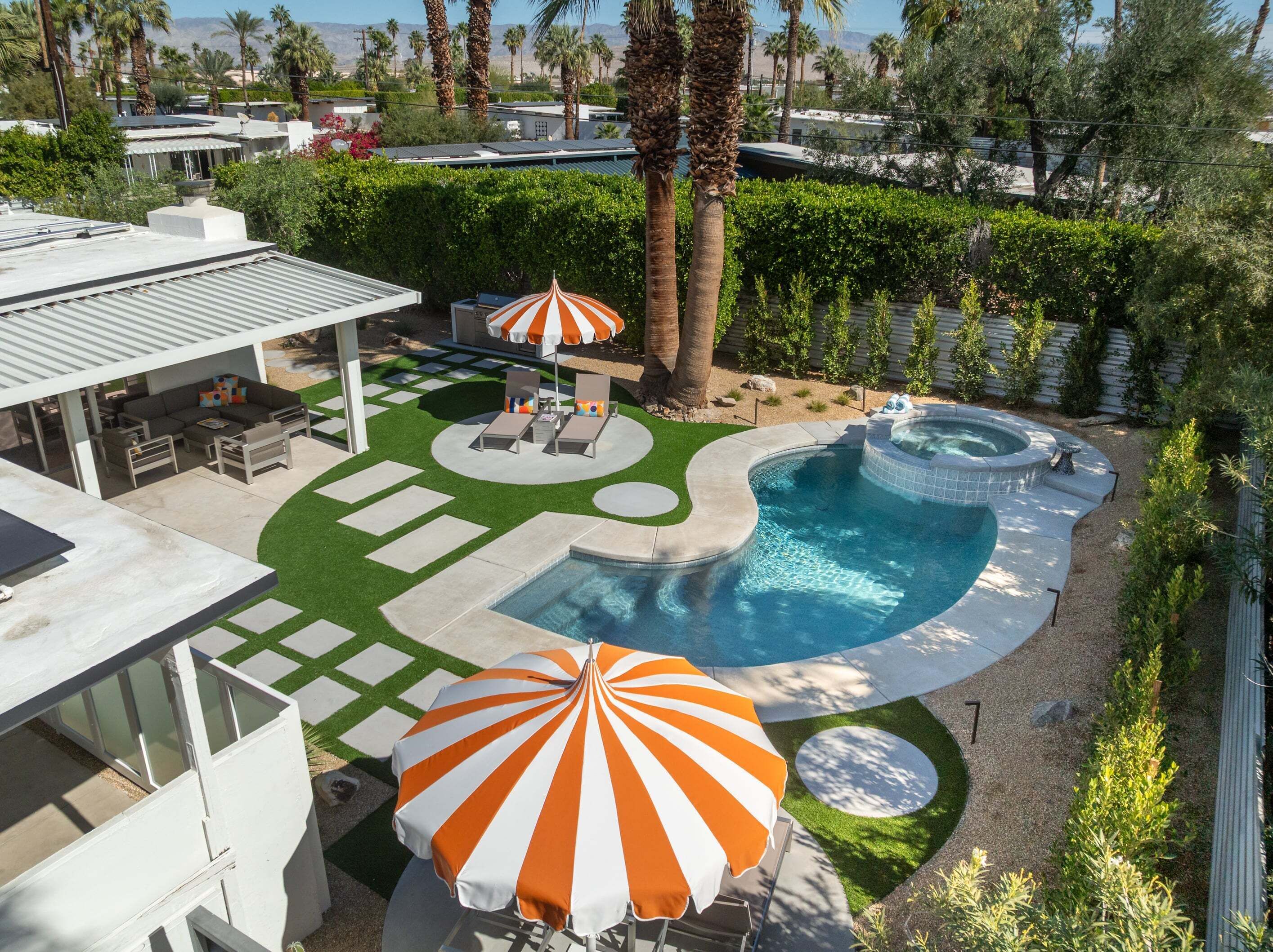 A heated pool