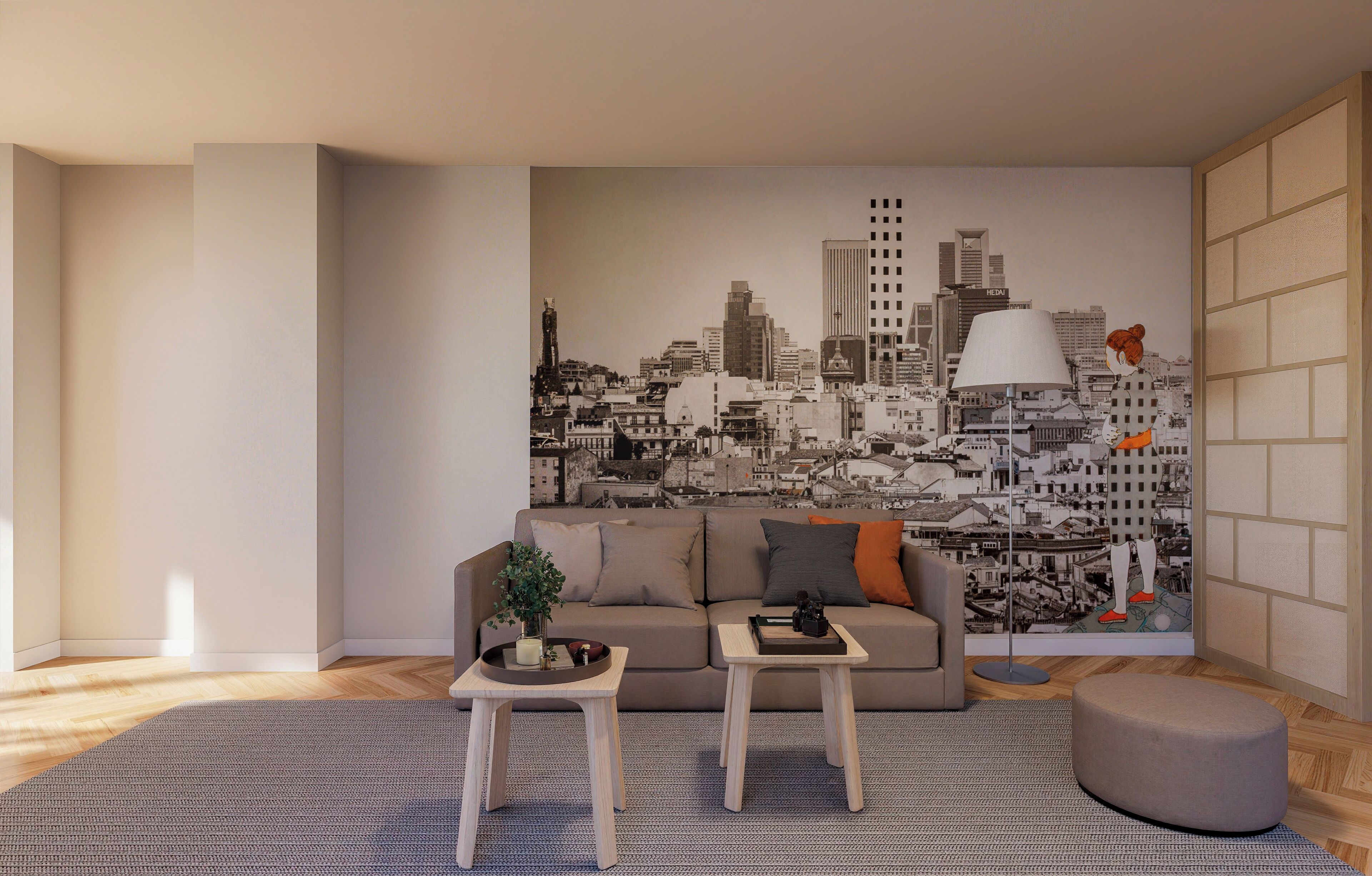 Apartment, 2 Bedrooms, Courtyard View | Living area