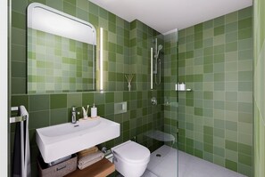 Appartamento, 1 camera da letto, vista città | Bagno