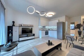 Living area - Athenean Modern Escape near Marina Flisvos-A1 (Paleo Faliro)