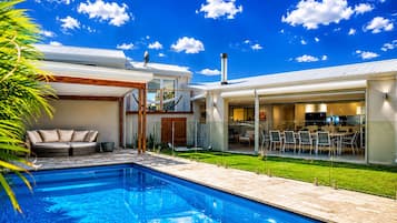 A heated pool