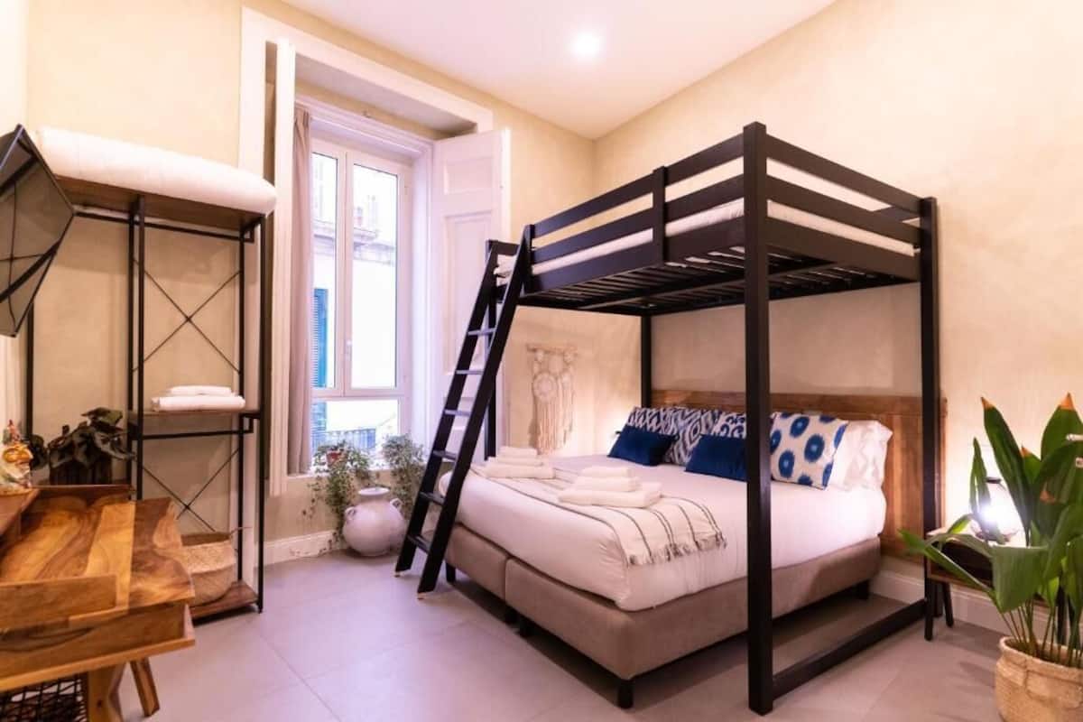 Phòng dành cho gia đình, không hút thuốc, quang cảnh vườn