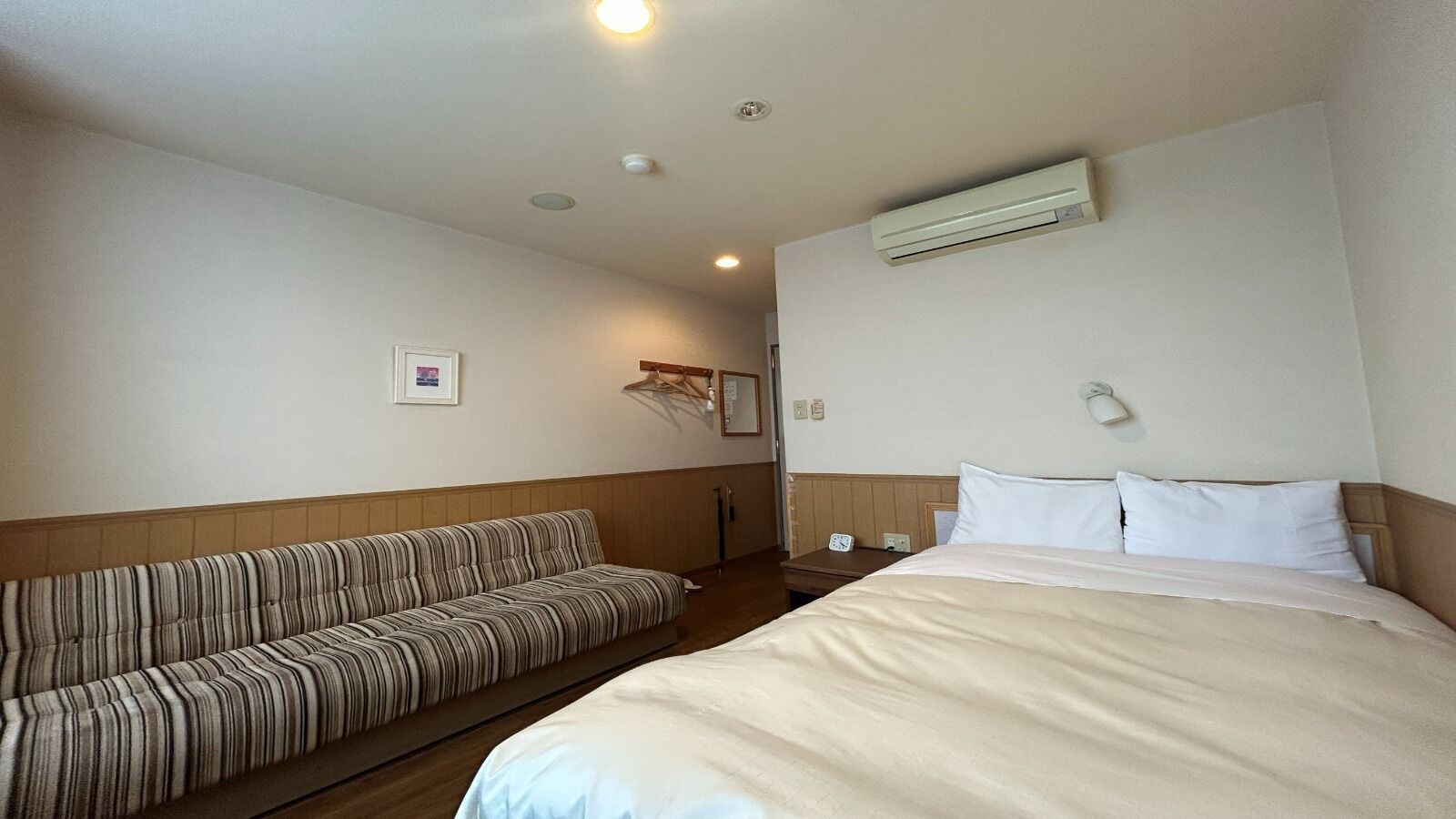 Down comforters, blackout drapes, WiFi (free), bed sheets