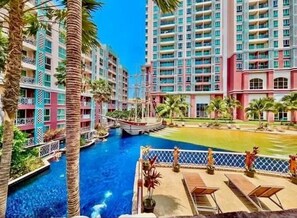 Apartment, 2 Bedrooms, Accessible | Pool - 2 Bed Room Seaview -best Of Location A Pattaya Gem (Pattaya)