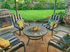Terrace/patio - Beautiful botanical  4-bedroom 2 bath house in peaceful Baton Rouge neighborhood (Baton Rouge)