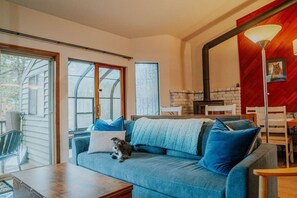 TV, fireplace - Modern Mountain Retreat • Mammoth Lakes (Mammoth Lakes)