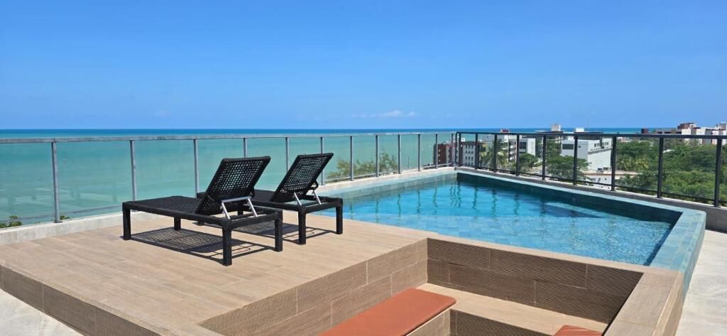 Apartamento standard, vista para o mar | Piscina