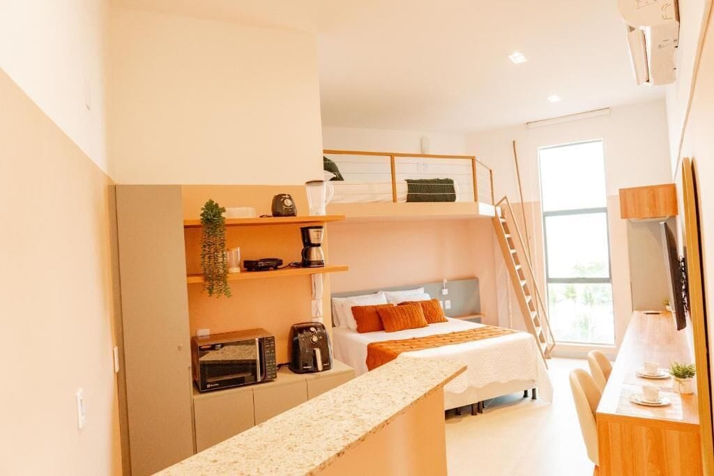 Apartamento standard, vista para o mar