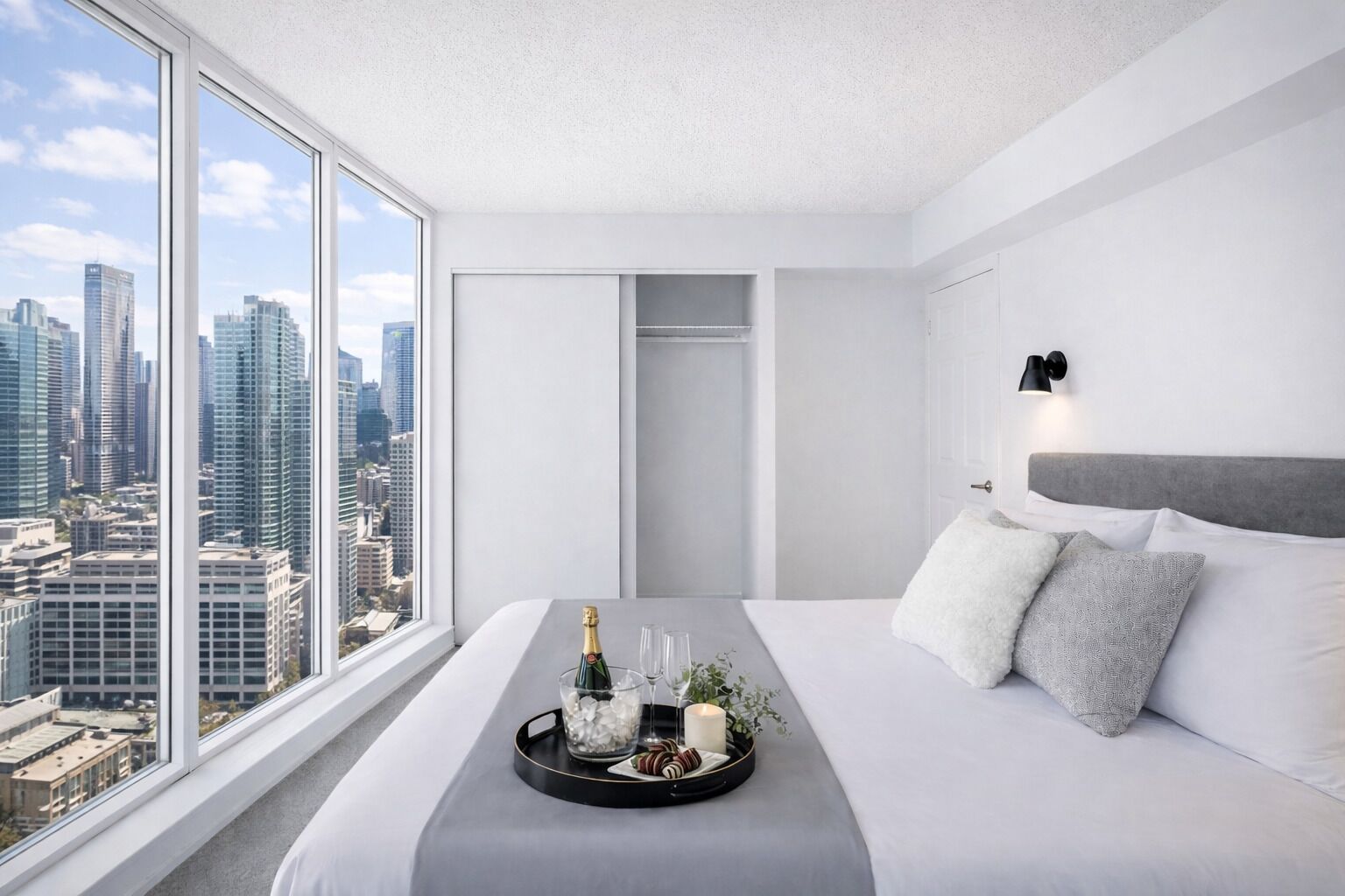 Suite Mewah, 1 Tempat Tidur Queen, balkon, pemandangan kota