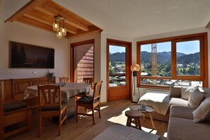 Living area - 11st floor, balcony, 68m², Les Gets (Les Gets)