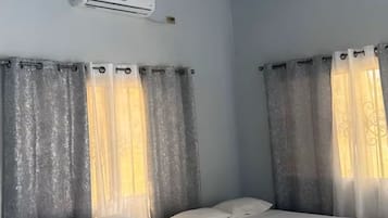 2 bedrooms, bed sheets