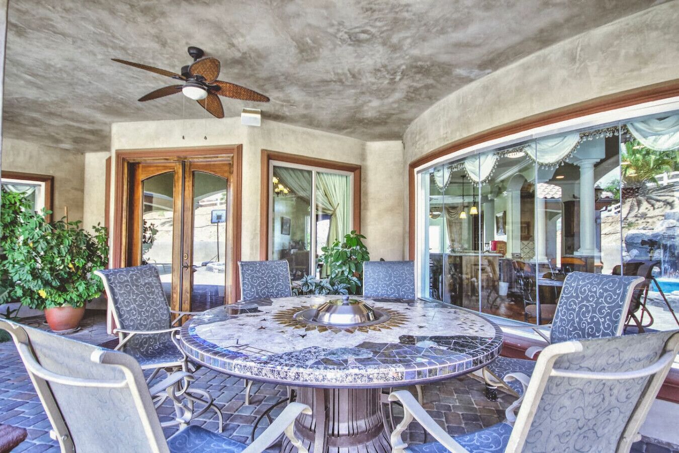 Outdoor dining table