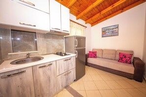 Bungalow Confort, balcón | Cocina privada